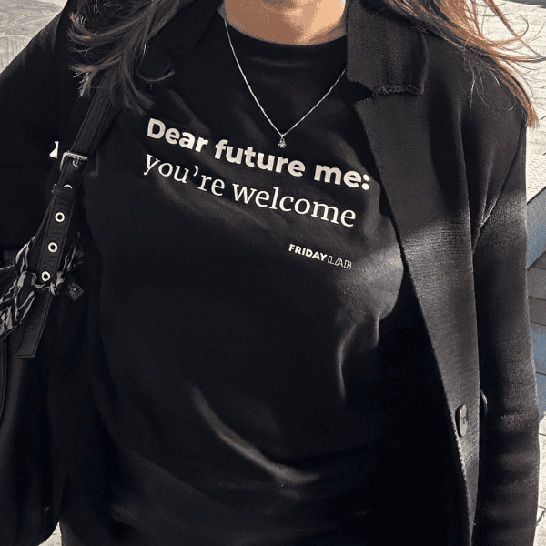 Friday Lab T-shirt – Dear future me, you’re welcome - unisex extra large - Bild 3